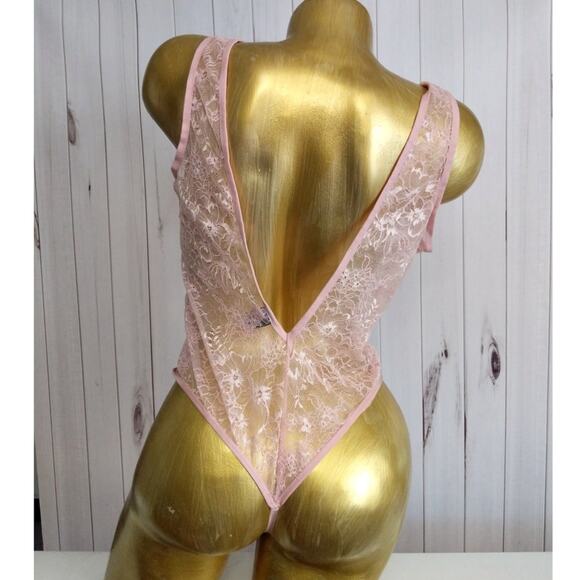 Nwt Victoria's Secret Ballet Pink Body Suit sz L - Picture 3 of 3